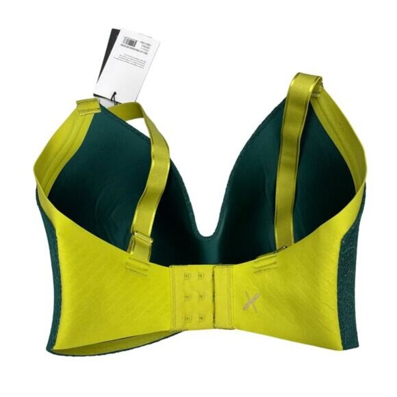 NWT KNIX Lace WingWoman Contour Bra Sz 32G Emerald Limited Edition - Picture 8 of 10